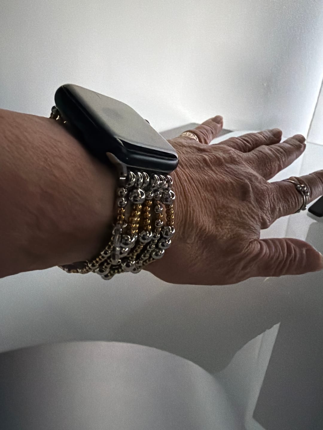 Customer photo review of Eternal Glow Stretch Apple Watch Strap