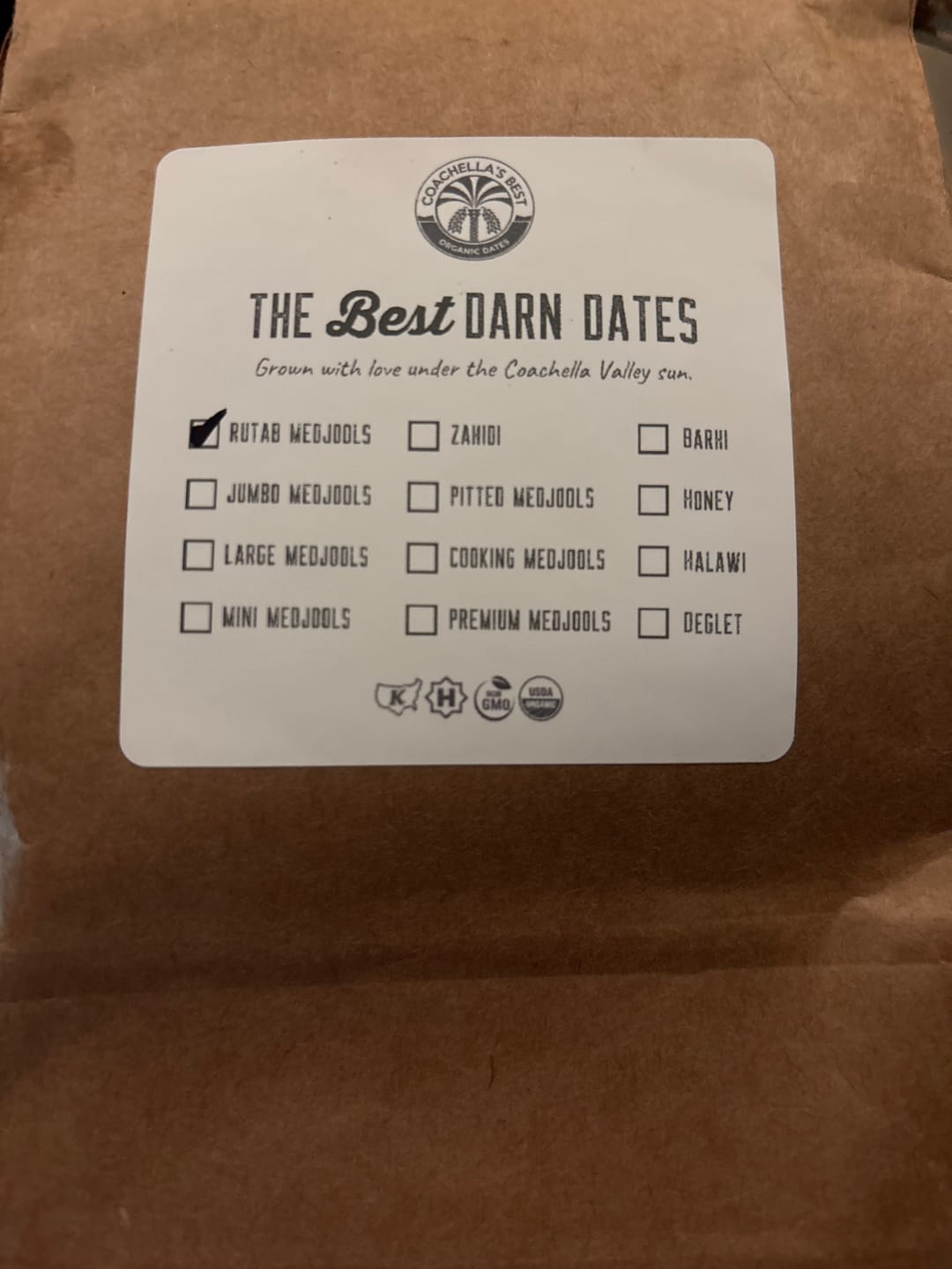 Customer photo review of Organic Rutab Medjool Date Snack Packs