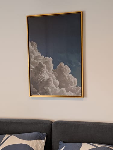 Customer photo review of Blue Cloud No3 Print