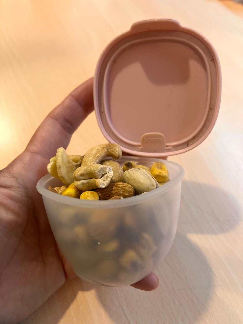 Customer photo review of Snack tubs antiderrames