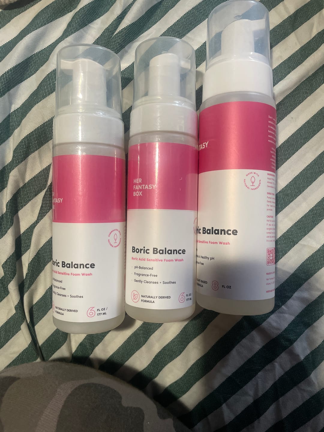 Customer photo review of Boric Balance - Sensitive Boric Acid Foam pH Wash - Natural Ingredients