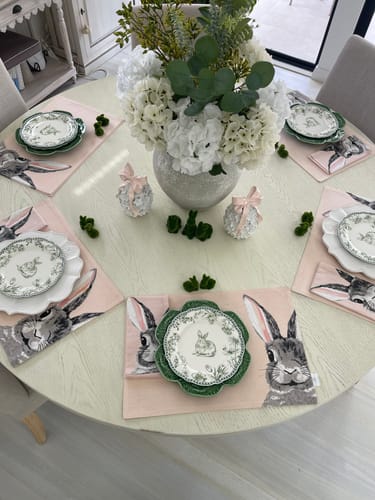 Customer photo review of Blush Bow and Daisy Egg (Set of 2)