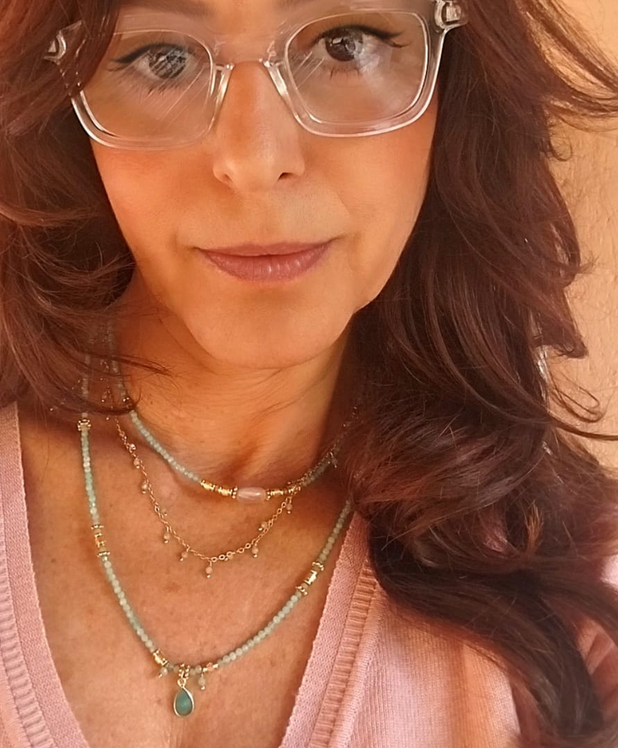 Customer photo review of שרשראות מהרני אמזונייט ורוז קוורץ