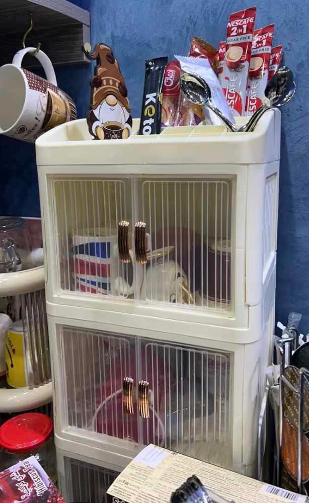 Customer photo review of Makeup Storage Box Organizer