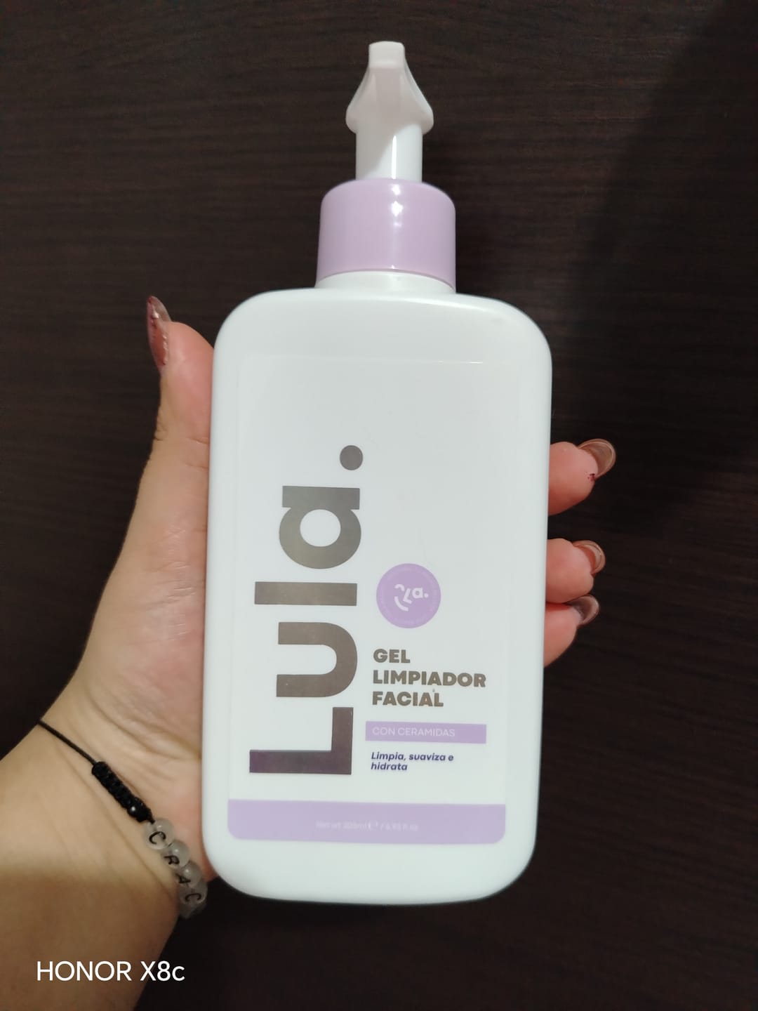 Customer photo review of Gel limpiador facial con Ceramidas