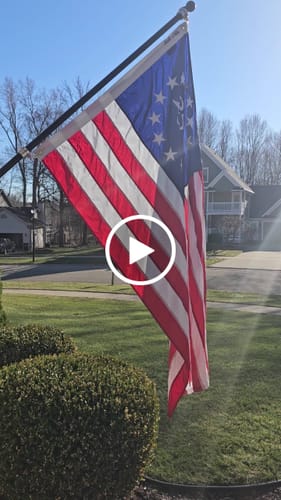 Customer video review of America 250™ Collector's Edition Betsy Ross Flag - Fully Sewn and Embroidered