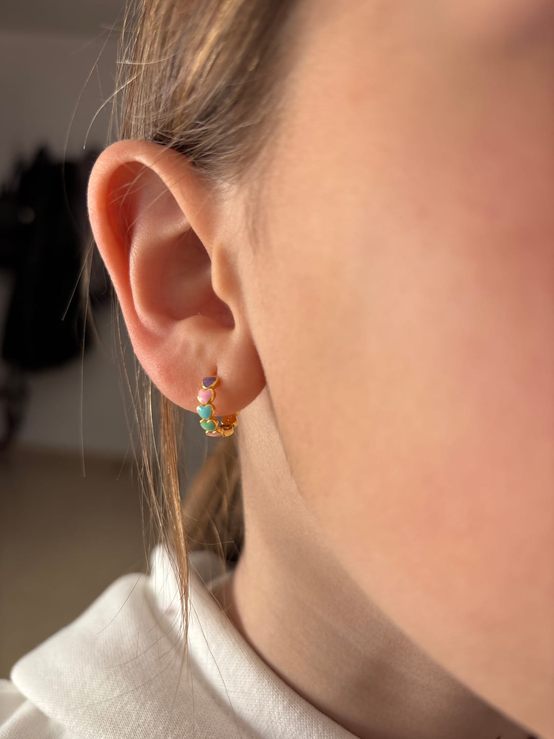 Customer photo review of Pendientes Colorful Love