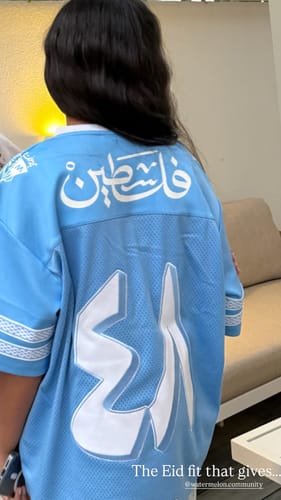 Customer photo review of The 48 Legacy Jersey - Palestine Edition Blue