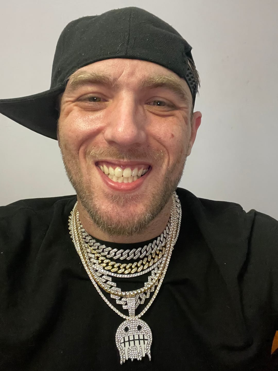 Customer photo review of 1.5mm Diamond Tennis Chain - 14k White Gold