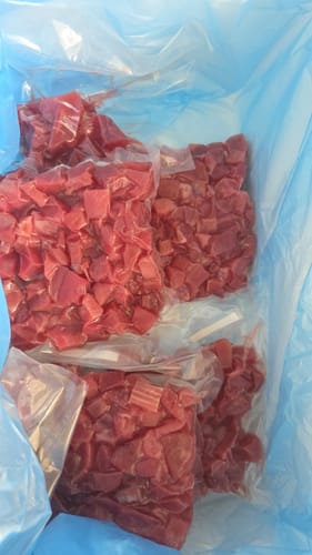 Customer photo review of Yellowfin Tuna Loin Cubes 1KG (High Grade Frozen)