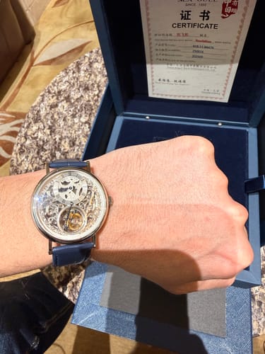 Customer photo review of Artisan Heritage Series Skeleton Vine-Patterned Dial Eccentric Axis Tourbillon 39mm