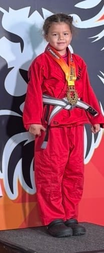 Customer photo review of Core Red Brazilian Jiu Jitsu Kids BJJ Gi