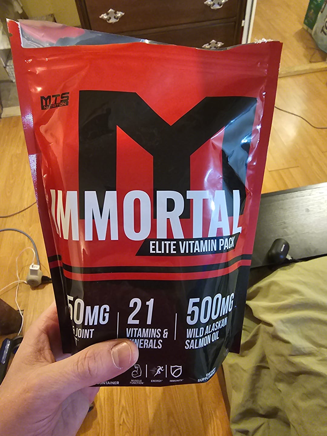 Customer photo review of Immortal® Elite Multi-Vitamin Pack