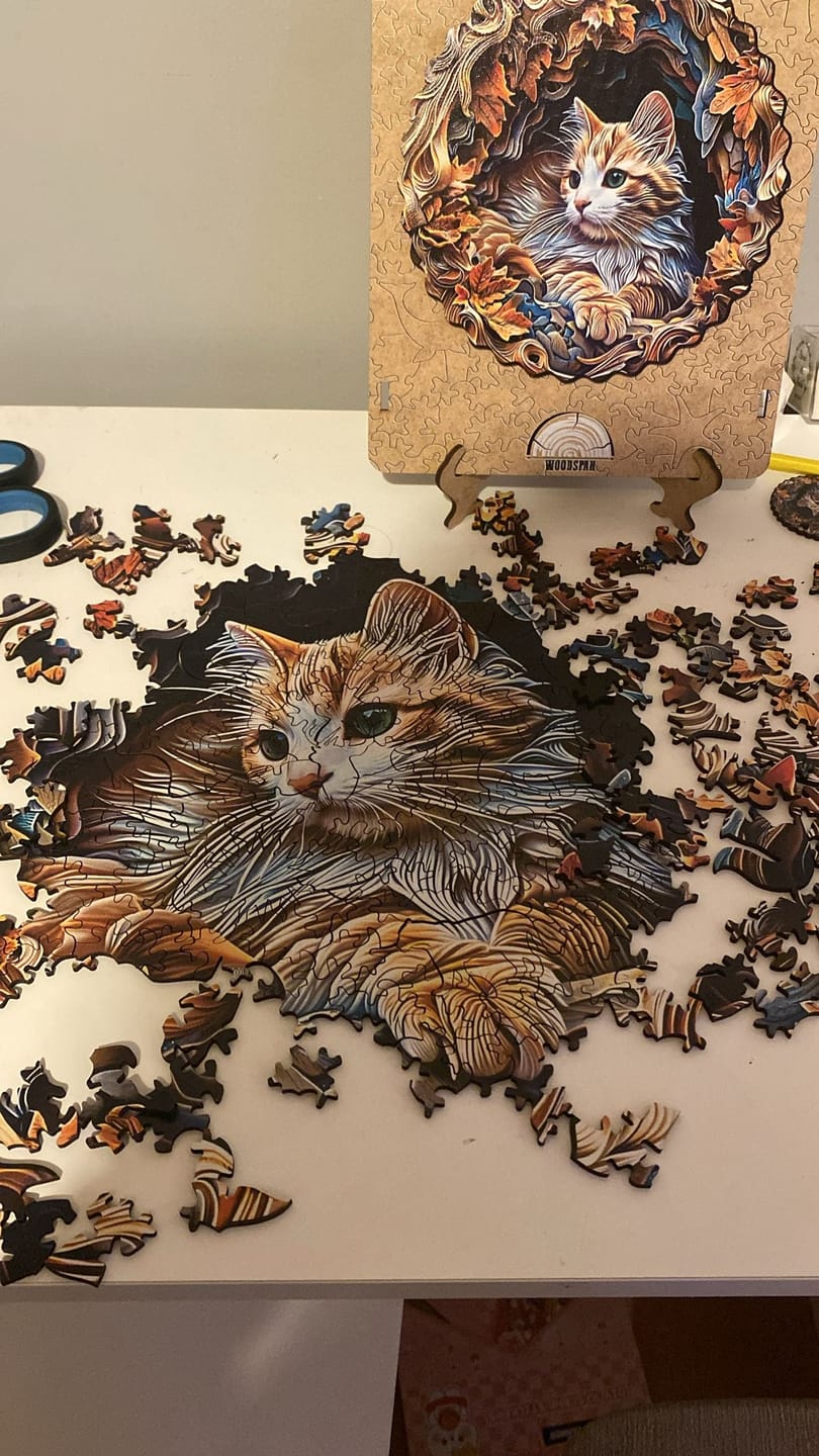 Customer photo review of Kedi V2 - Ahşap Puzzle