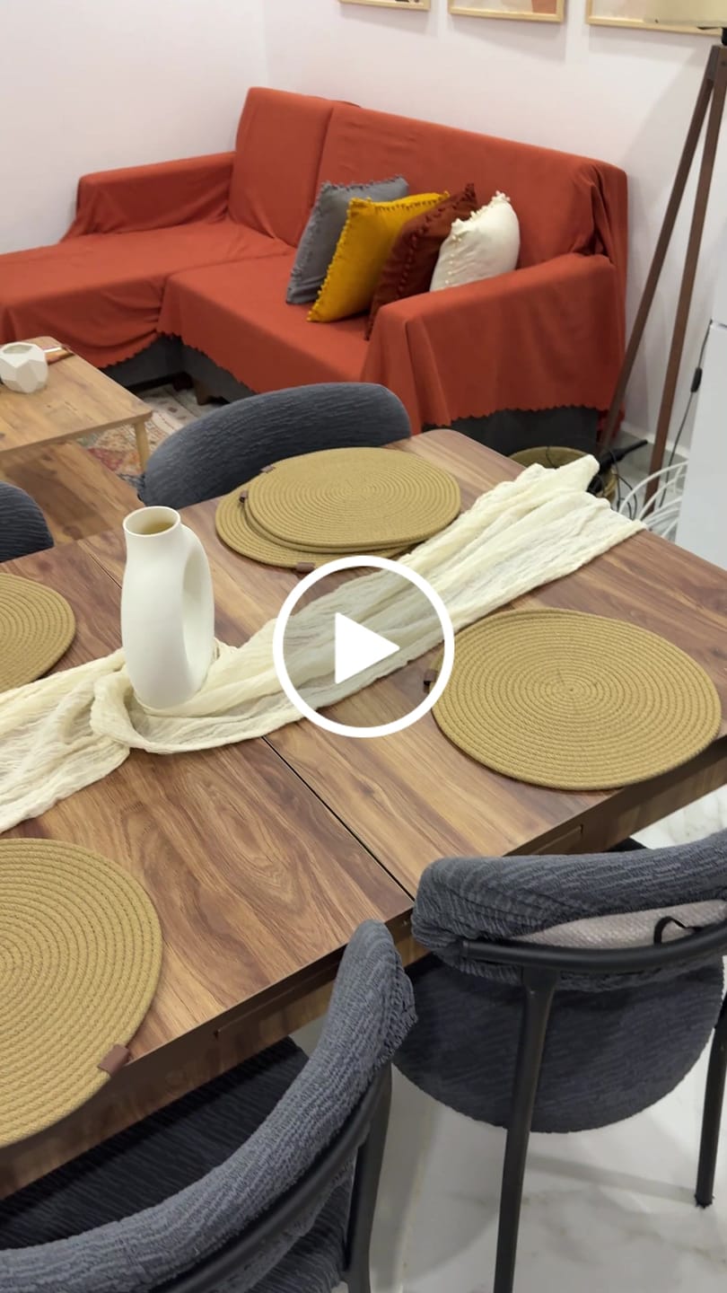 Customer video review of Bej Krem Bohem Dekoratif Jüt Halı | Yıkanabilir | Pati Dostu | Toz Vermez | Eko-ech 10 nat white (2)