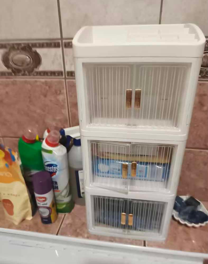 Customer photo review of Makeup Storage Box Organizer