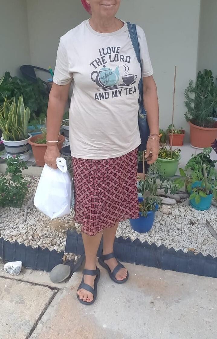 Customer photo review of Love the Lord And Tea T-Shirt