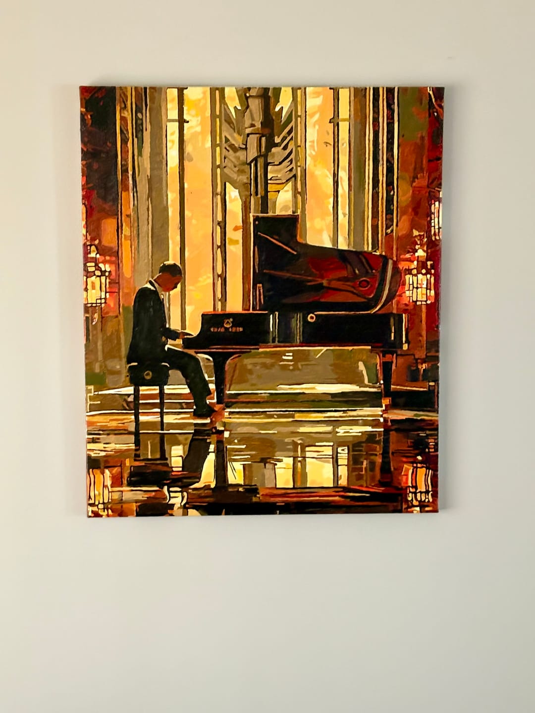 Customer photo review of Custom Paint by Numbers Kit for Personalized Artwork