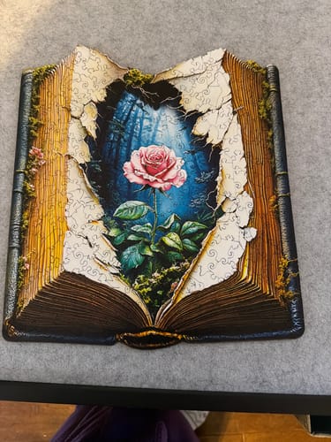 Customer photo review of Blooming Story  Wooden Jigsaw Puzzle