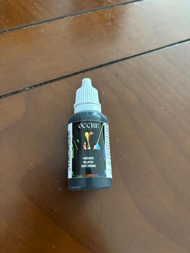 Reseña con foto de un cliente sobre Pintura Acrílica Negro 20 ml