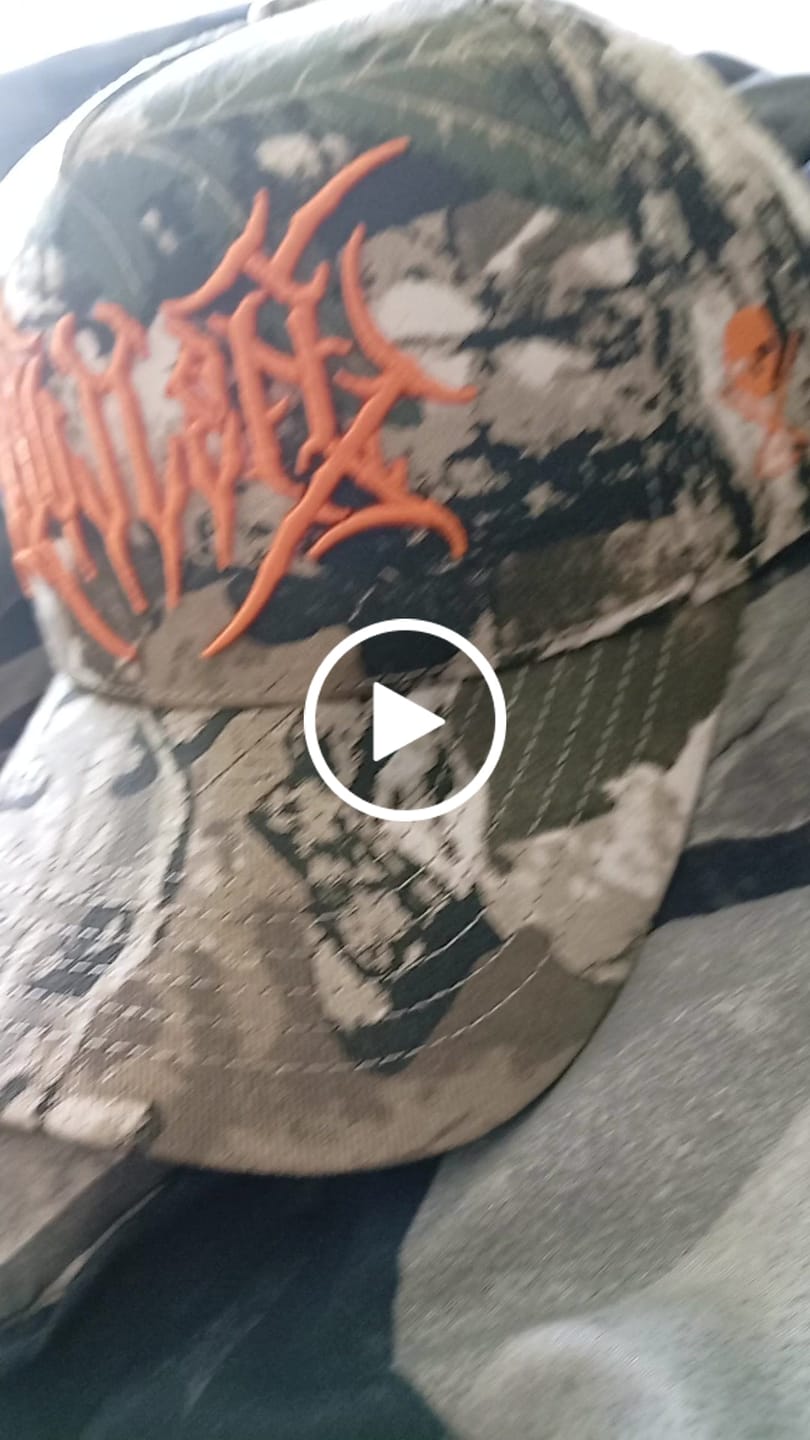 Customer video review of DEATH CAMO HAT