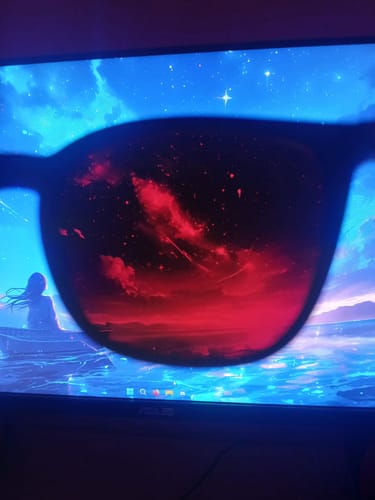 Customer photo review of blue blocker hope 600nm