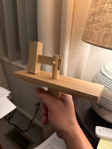 Customer photo review of Wooden Clacker for Holy Thursday 001