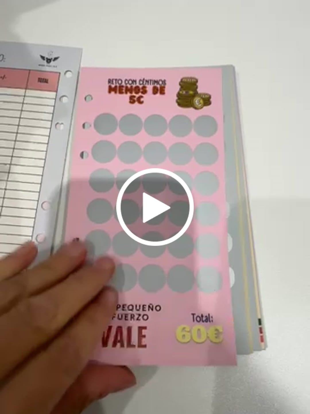 Customer video review of 20 Retos de Ahorro de Rascar A6