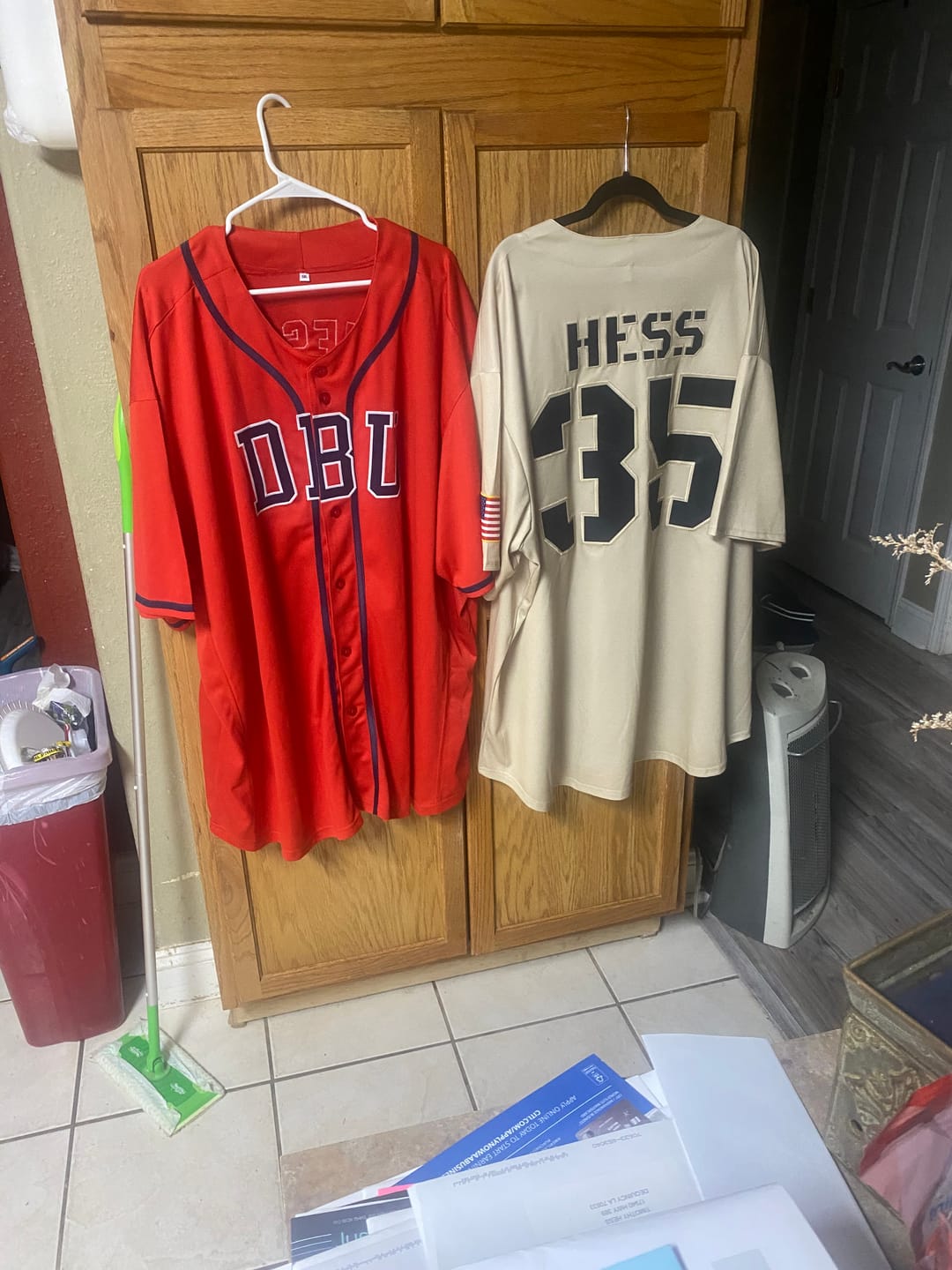 Customer photo review of Custom Baseball Jersey Stitched Personalized Baseball Shirts Sports Uniform for Team