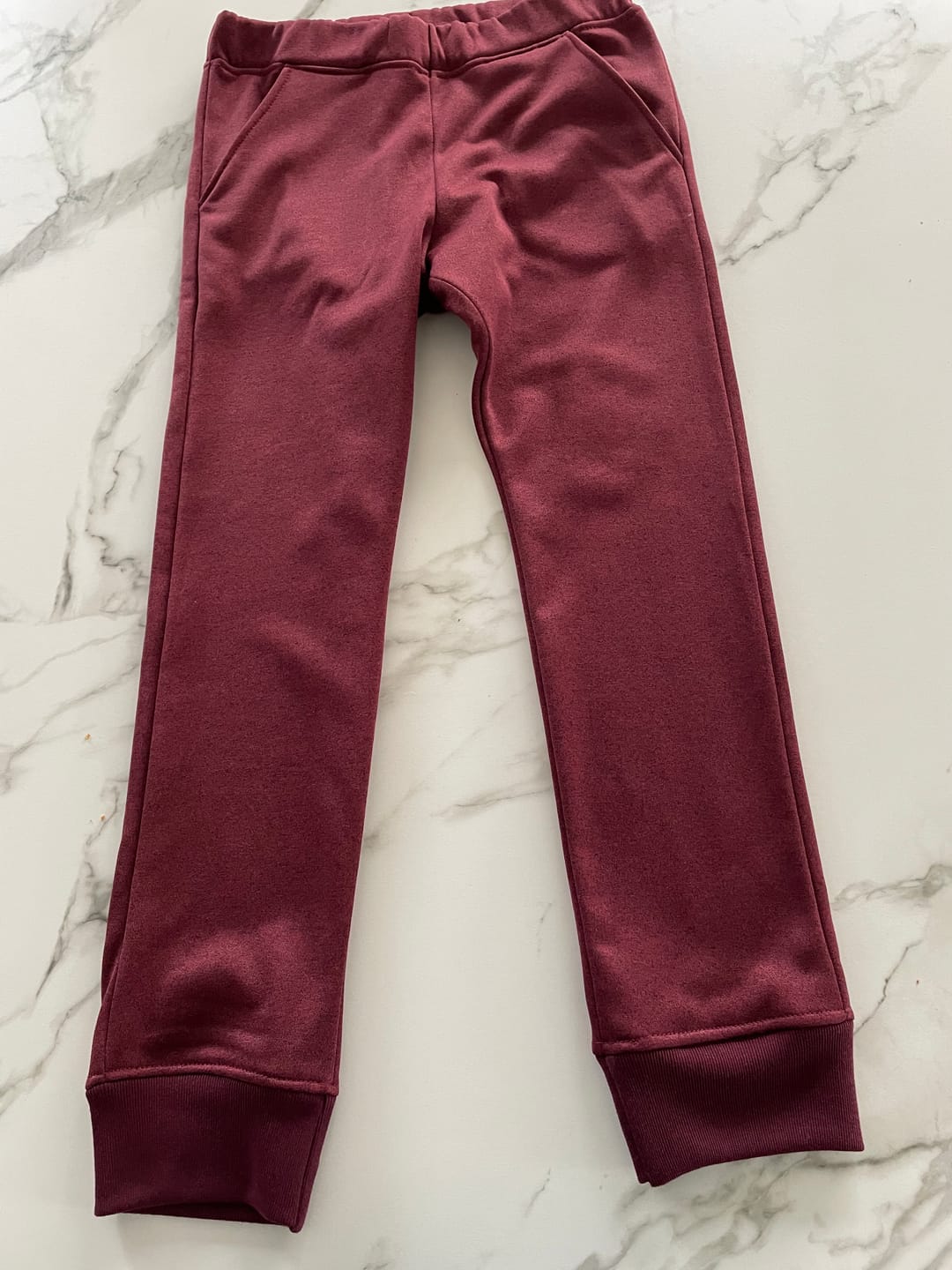 Customer photo review of Wine Melange Sweatshirt Fabric