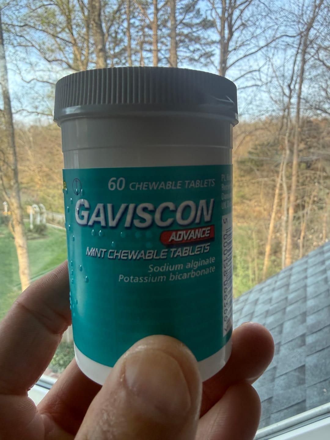 Customer photo review of Gaviscon Advance Mint Chewable Tablets 60 Tablets