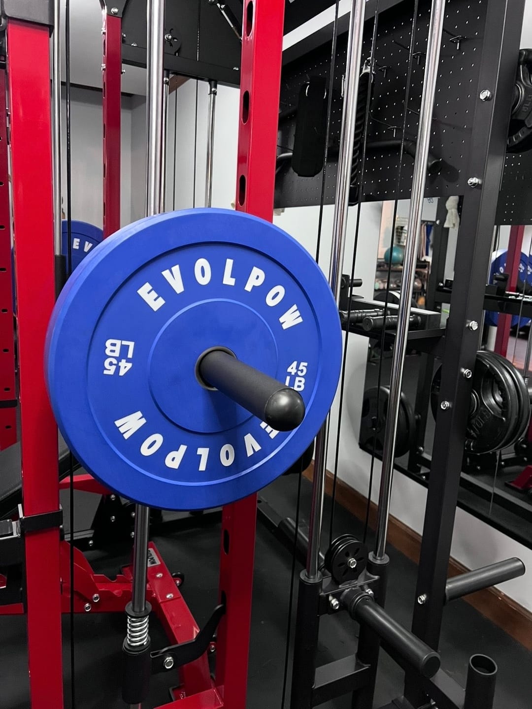 Customer photo review of EVOLPOW Color Low Bounce Bumper Plates Olympic Weight Plates