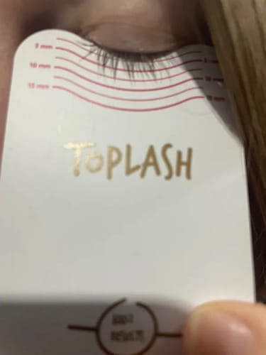 Customer photo review of Toplash eyelash and eyebrow growth serum — 3ml