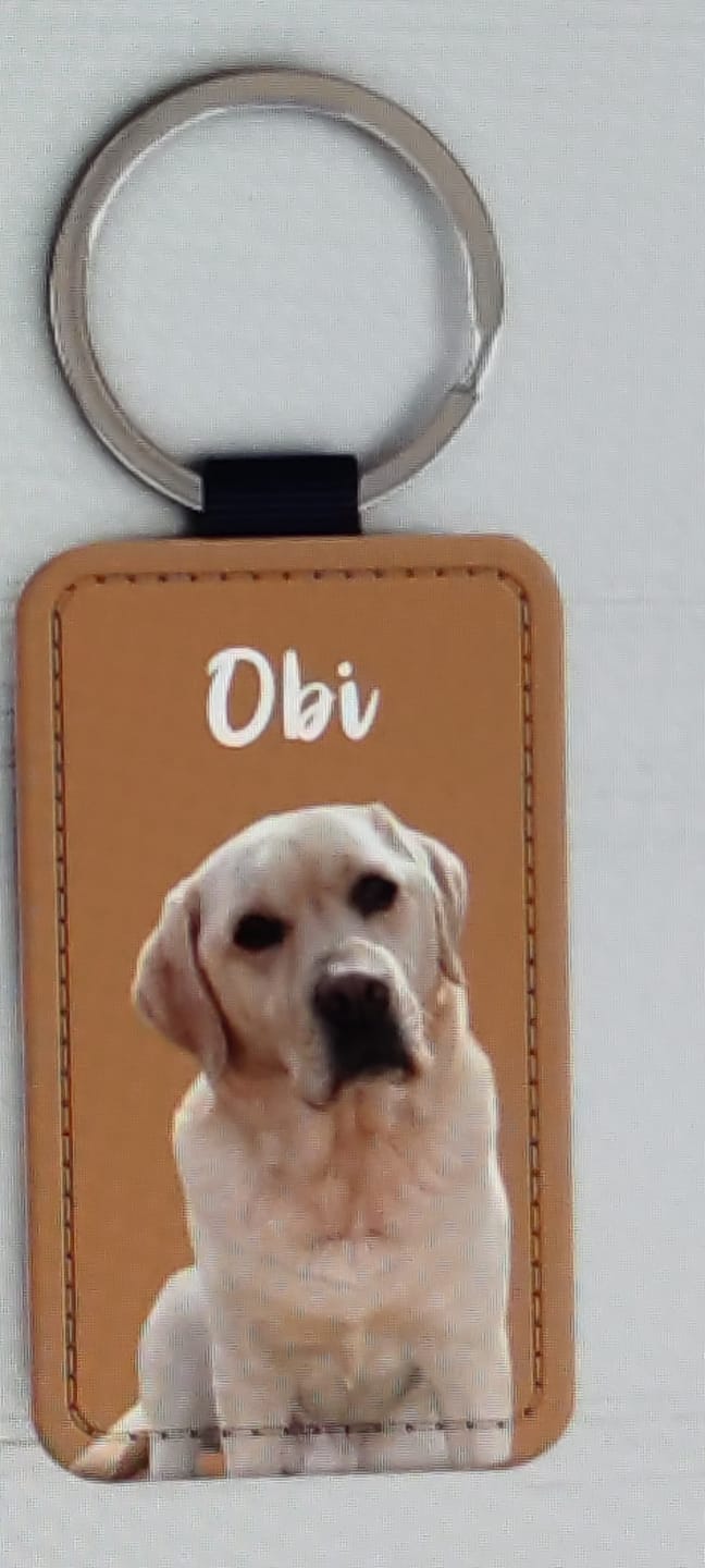 Customer photo review of Pet portrait - Personalised Keychain