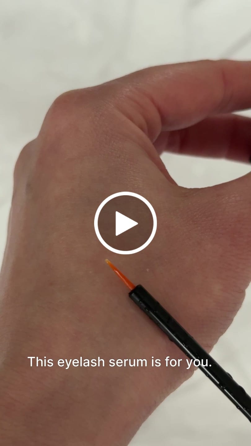 Customer video review of Eyelash Serum