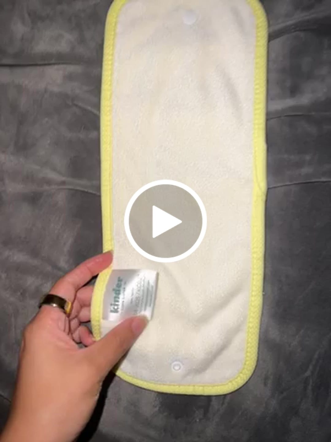 Customer video review of 4-Layer Bamboo Viscose Cloth Diaper Insert