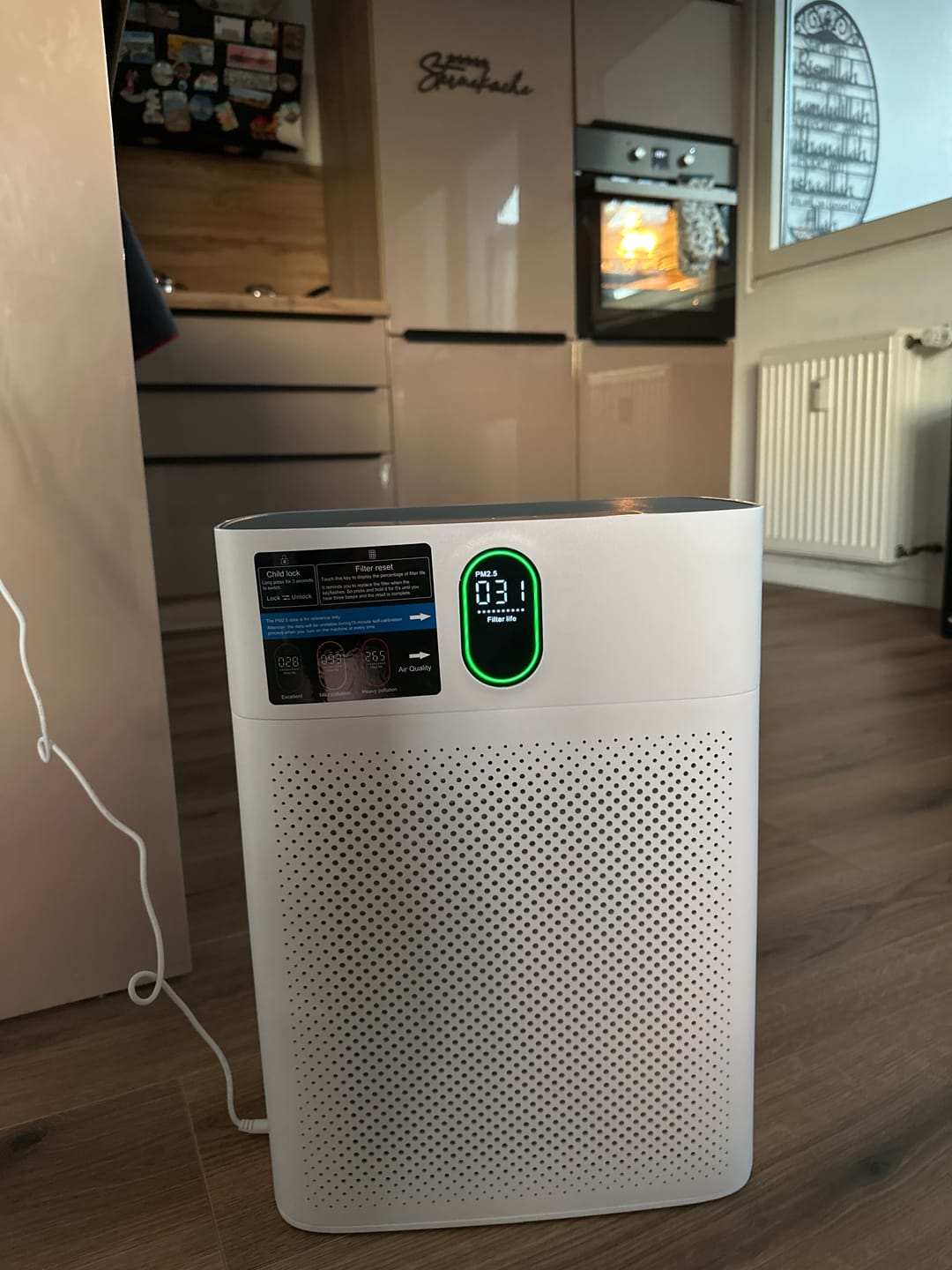 Customer photo review of Smart Luftreiniger V1 Pro – Leistungsstarke HEPA-Filterung mit PM2.5-Sensor, App- und Sprachsteuerung für saubere Raumluft