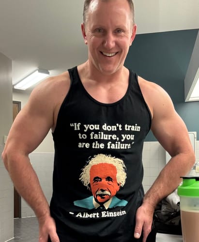 Customer photo review of Einstein Quote Tank Top