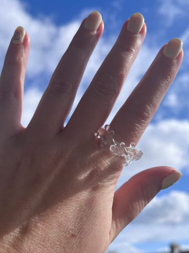 Customer photo review of Make Some Waves - Murano glass ring