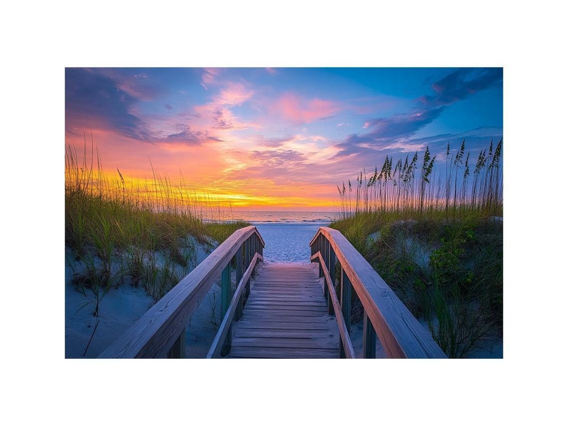 Customer photo review of Sunset Over Beach Path