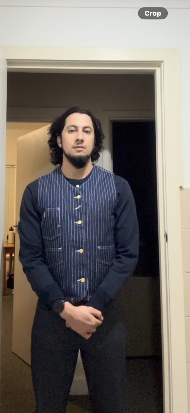 Customer photo review of 1930s Wabash Railway Work Vest