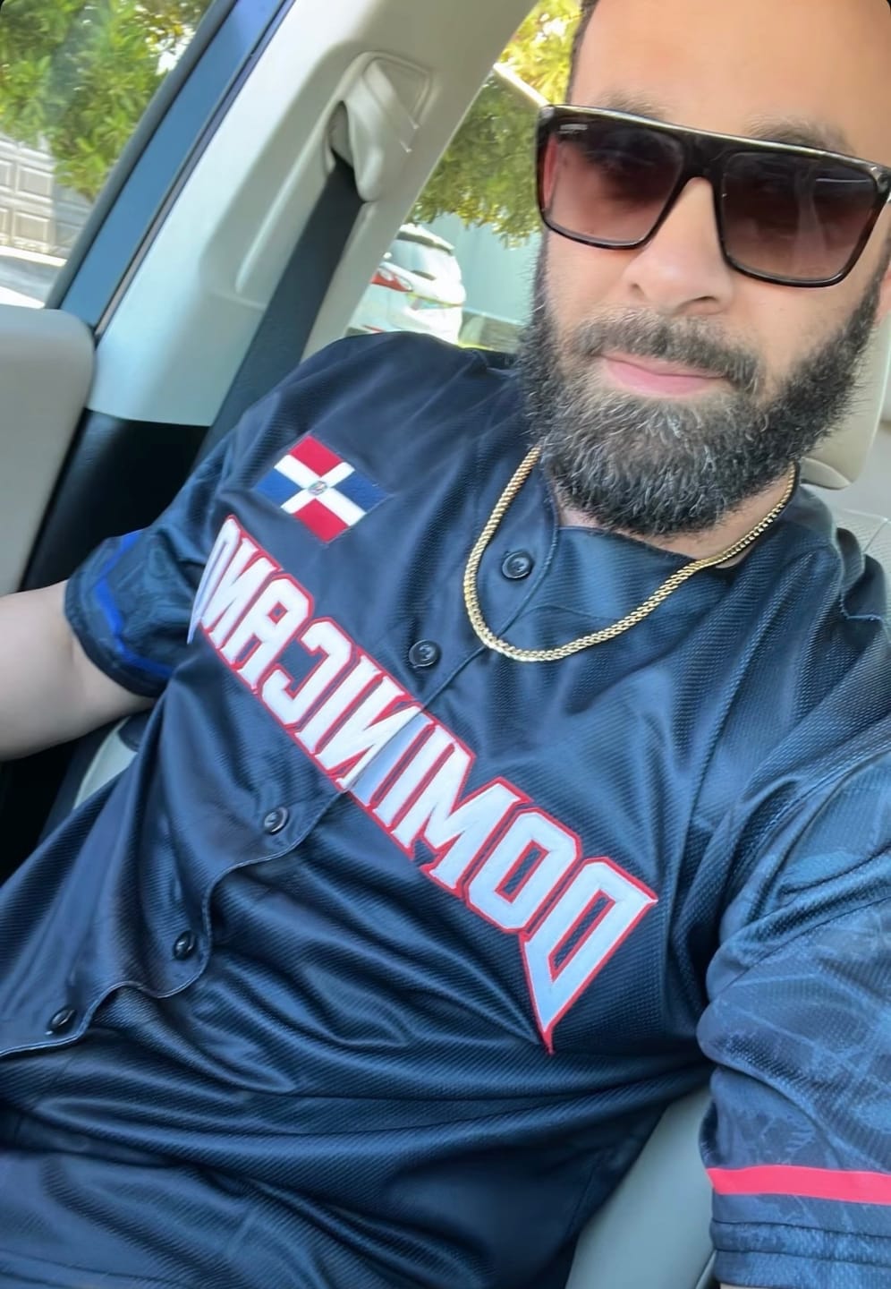 Customer photo review of Dominican Republic Heritage Custom Baseball Jersey
