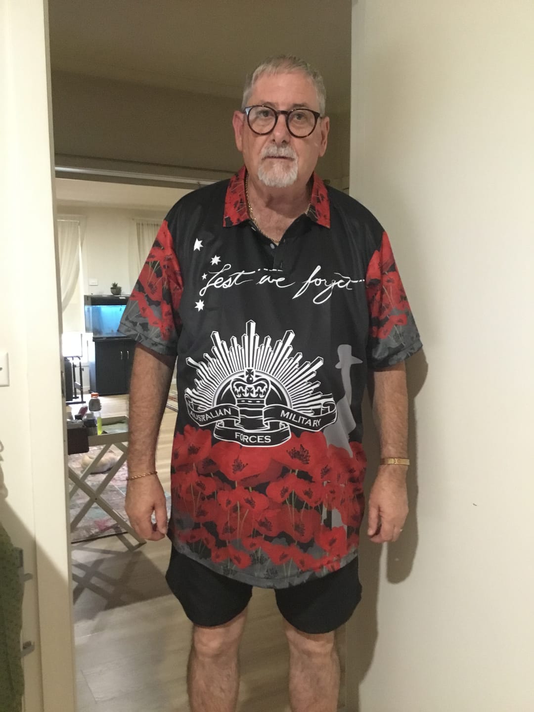 Customer photo review of Anzac Day Polo Shirt - Remember Them