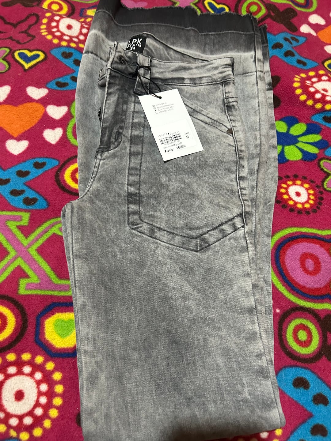 Customer photo review of JEANS FLARE RITA gris gravillado