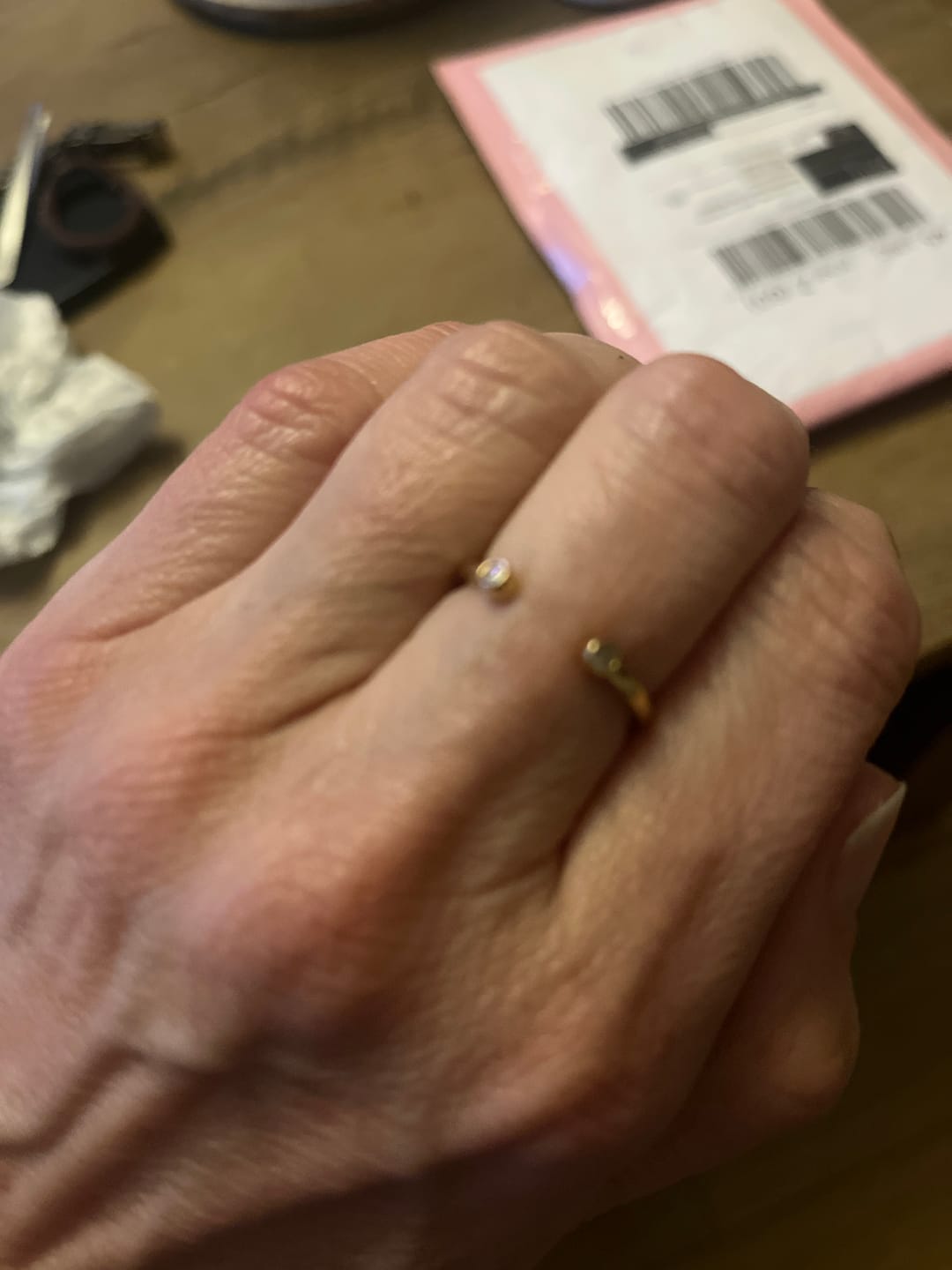 Customer photo review of Versa Lab Grown Open Band Ring