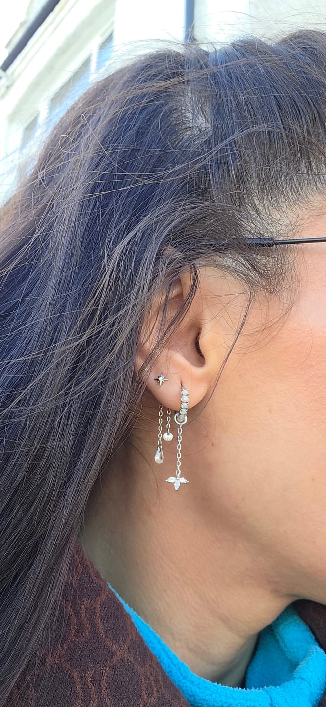 Customer photo review of Spare Threadless Titanium Labret