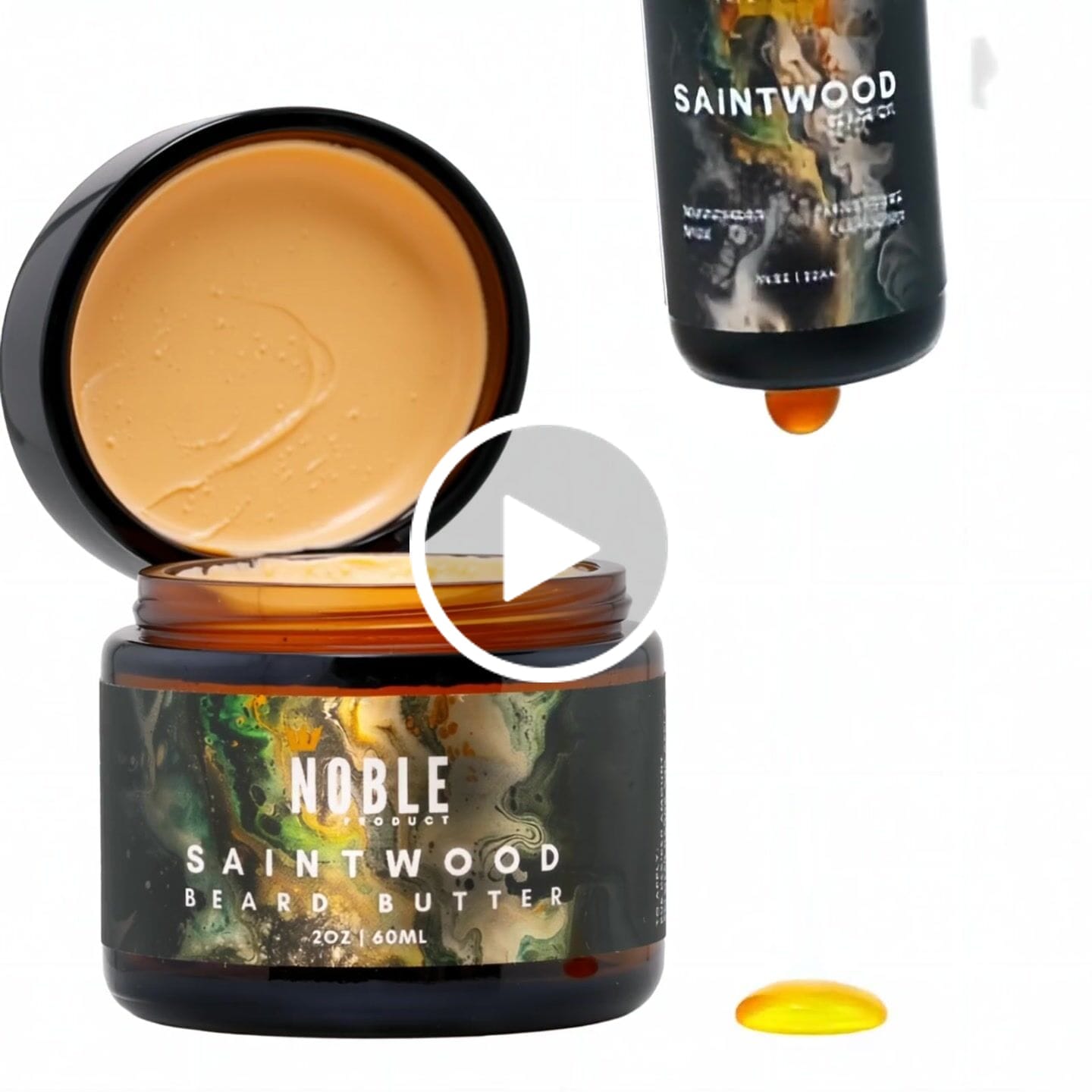 Customer video review of SAINTWOOD BEARD CARE COMBO | Conditioning | Sandalwood & Amber | Butter & Oil Set