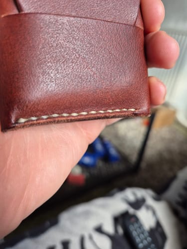 Customer photo review of Slimmad plånbok i äkta läder