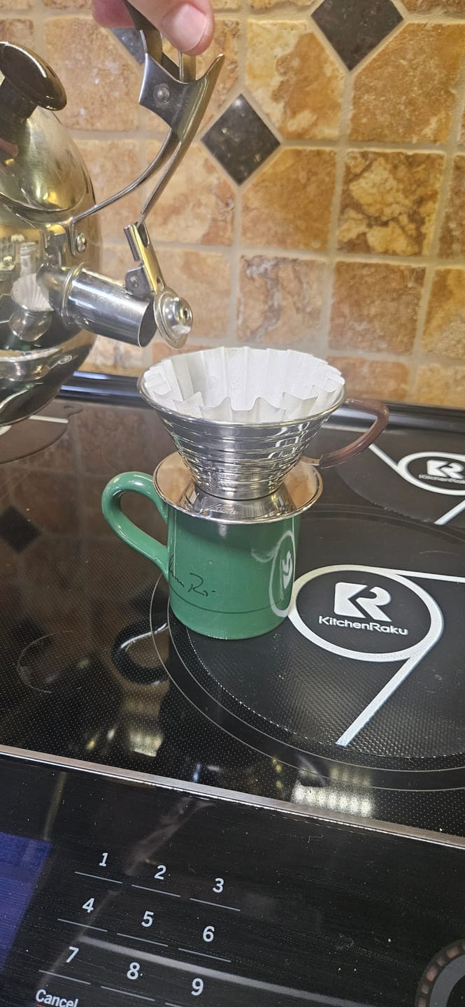 Customer photo review of Kalita Wave 185 Coffee Filters - 100ct