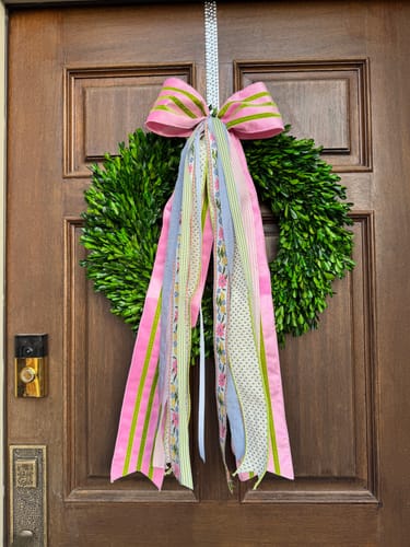 Customer photo review of Blushing Blooms Wreath Ribbon